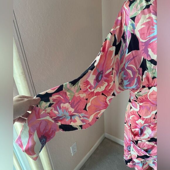 Stunning Sheike Fire Island dress with button sleeves floral pattern aus 12 - Picture 15 of 16